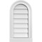 Ekena Millwork Round Top Surface Mount PVC Gable Vent w/ 2"W x 2"P Brickmould Sill Frame, 12"W x 22"H GVPRT12X2203SN - alternate 1